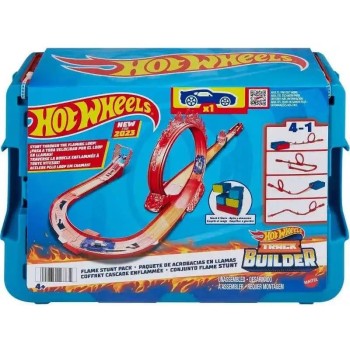 Hot Wheels Track Builder - Acrobacias de Fogo - HMC04 Mattel