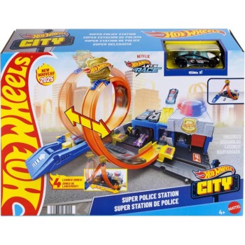 Pista Hot Wheels City Super Delegacia - JBM71 - Mattel