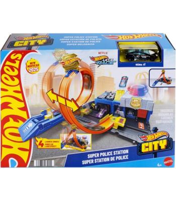 Pista Hot Wheels City Super Delegacia - JBM71 - Mattel
