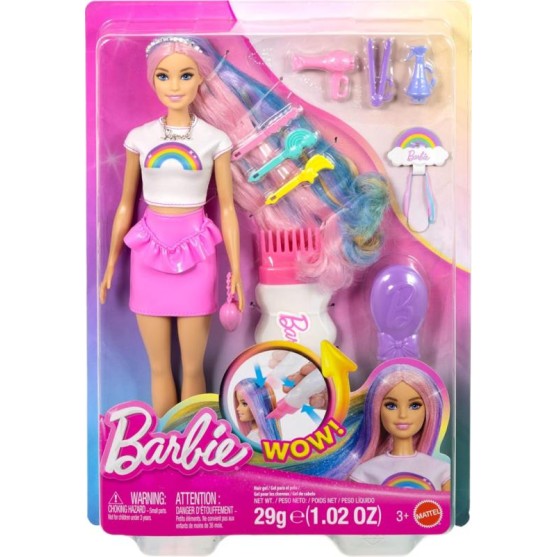 Barbie cabelo arco-íris  JJP06 MATTEL