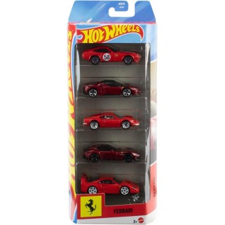 Hot Wheels, set 5 Ferrari - JLN12 - Mattel