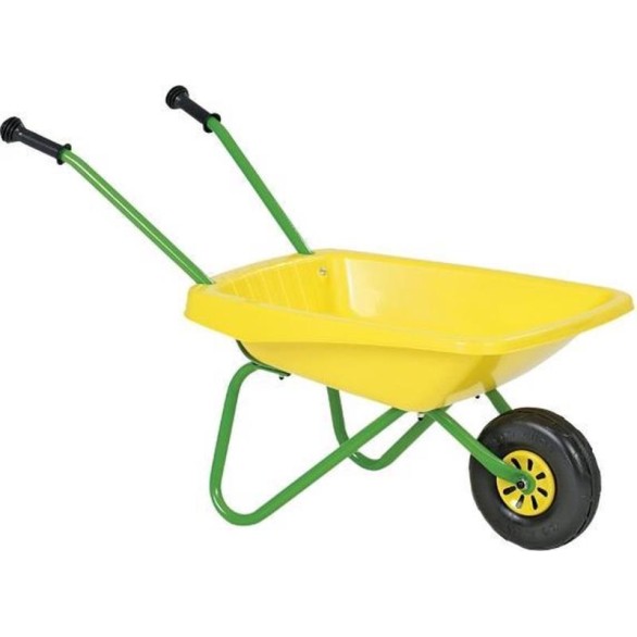 Carrinho de mão ROLLYTOYS Amarelo e Verde - 270873 
