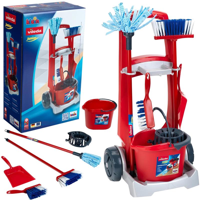 Carrinho de limpeza infantil Vileda - 6741 - Klein
