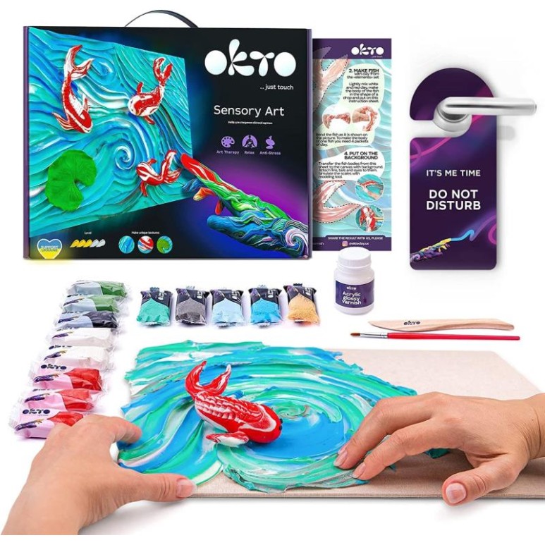 Kit Arte Sensorial, Carpas - 10002 - Okto