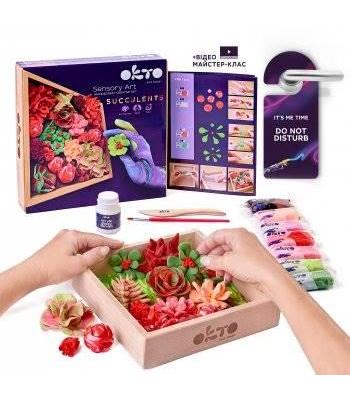 Kit Arte Sensorial, Suculentas -10011 - Okto