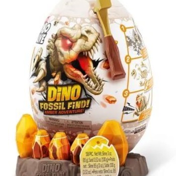 Robo Alive - Ovo de Dinossauro Fóssil Amber Adventure - 71153 - Zuru