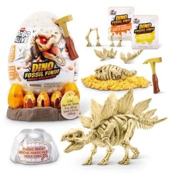Robo Alive - Ovo de Dinossauro Fóssil Amber Adventure - 71153 - Zuru