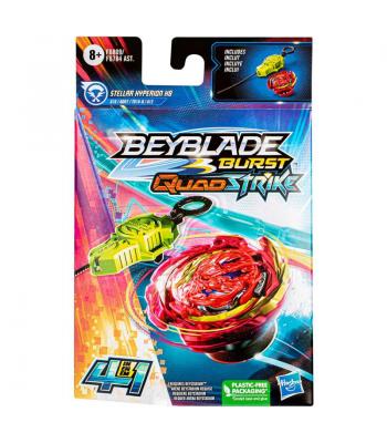 Beyblade QuadStrike Pião e Lançador - Stellar Hyperion H8 - F6809