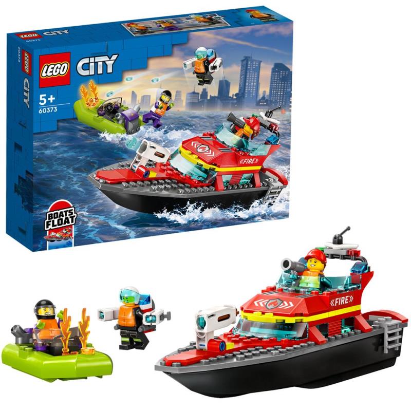 LEGO City, Barco de Resgate dos Bombeiros - 60373 