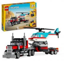 LEGO Creator - 31146 - Camião de Plataforma com Helicóptero