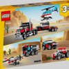 LEGO Creator - 31146 - Camião de Plataforma com Helicóptero