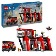 LEGO City - 60414 - Quartel dos Bombeiros com Camião