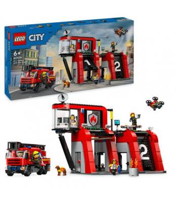 LEGO City - 60414 - Quartel dos Bombeiros com Camião