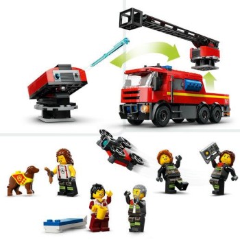 LEGO City - 60414 - Quartel dos Bombeiros com Camião