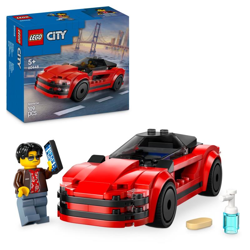 LEGO City - 60448 - Carro Desportivo Vermelho