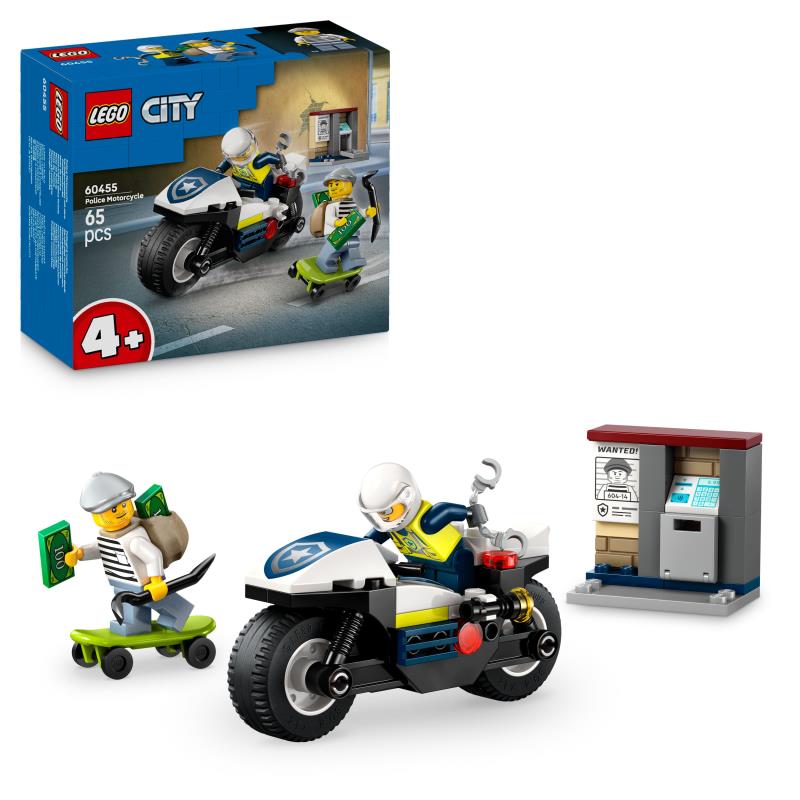 LEGO City - 60455 - Perseguição com Mota da Polícia