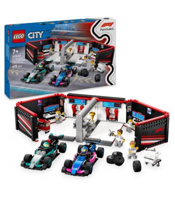  LEGO City - 60444 - Garagem de F1® e Carros da Mercedes-AMG e Alpine
