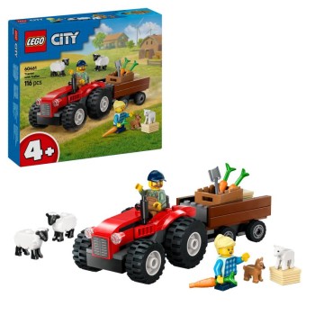 LEGO City - 60461 - Trator Agrícola com Reboque e Ovelhas