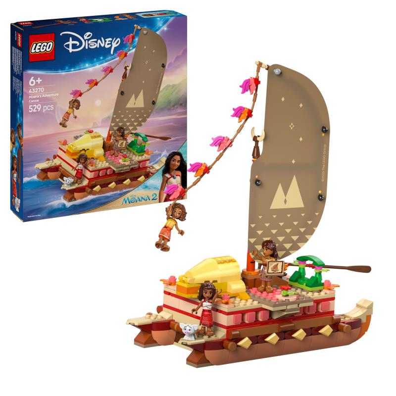 LEGO Disney - 43270 - Canoa de Aventuras da Vaiana