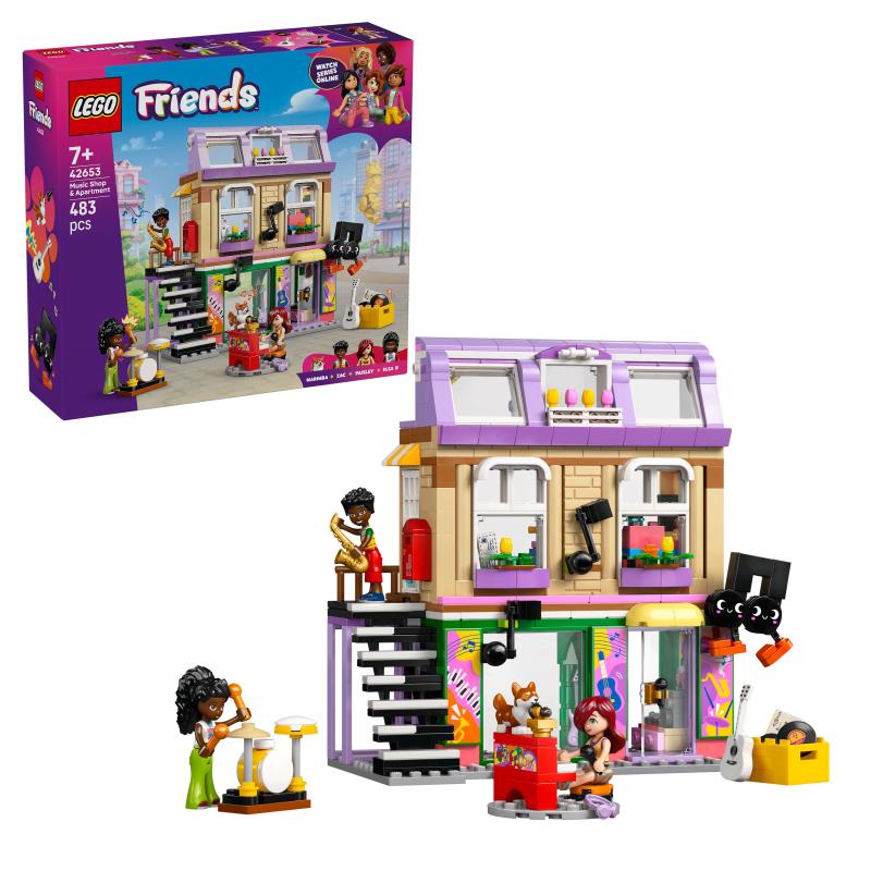 LEGO Friends - 42653 - Loja de Música e Apartamento