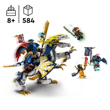 LEGO Ninjago - 71843 - Mech Piloto de Dragões do Rogue