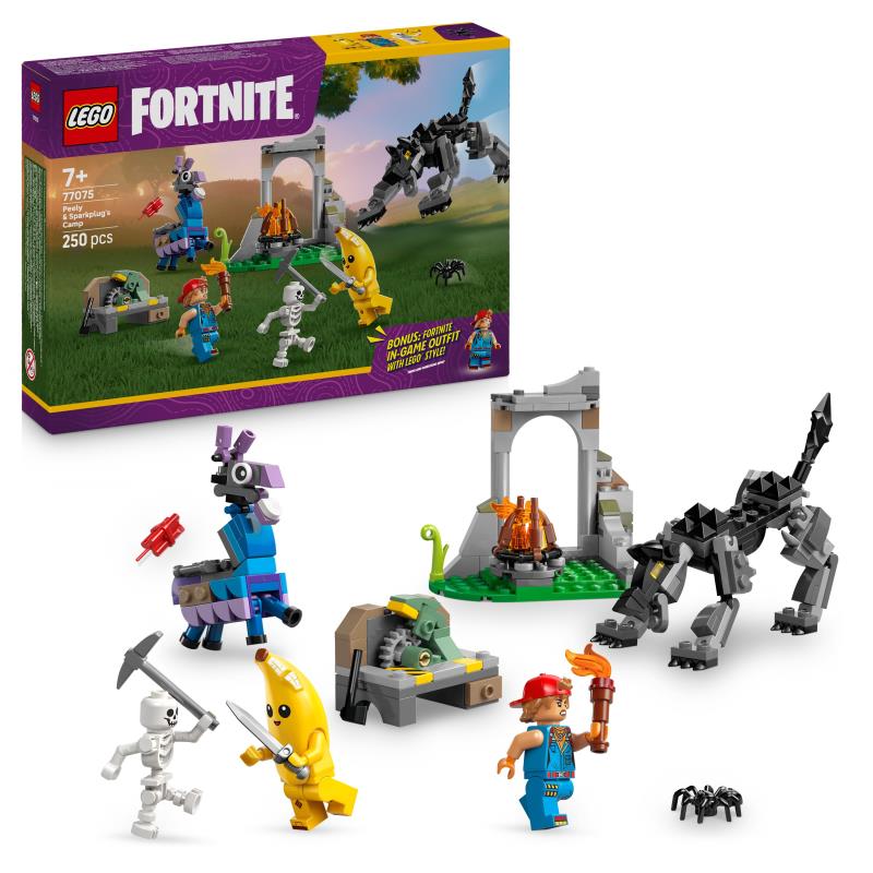 LEGO Fortnite - 77075 - Acampamento de Peely e Sparkplug