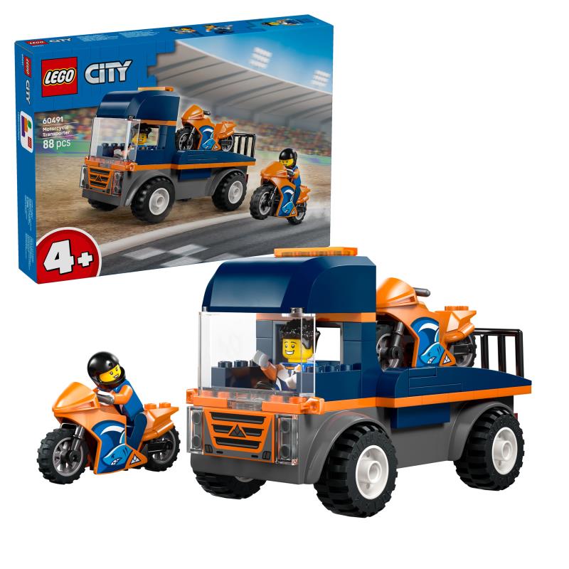 LEGO City - 60491 - Camião de Transporte de Motas