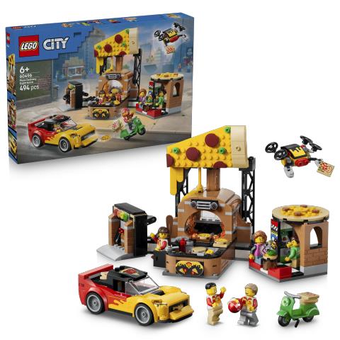 LEGO City, Experiência de Entregas de Pizza com Veículos - 60496