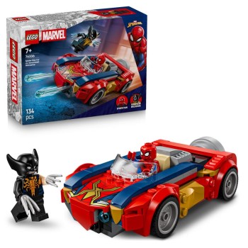 LEGO Marvel - 76336 - Carro do Spider-Man contra Wolverine Venomizado