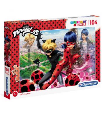 Clementoni Puzzle 104 Peças - Ladybug - 27077