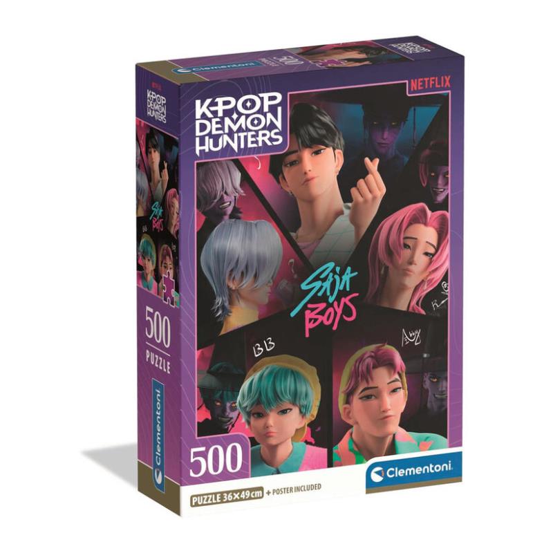Puzzle Kpop Demon Hunters: Saja Boys - 500 Peças - 35625 - Clementoni