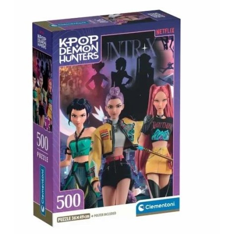 Puzzle 500 Peças K-Pop Demon Hunters Huntrx - 35626 -  Clementoni