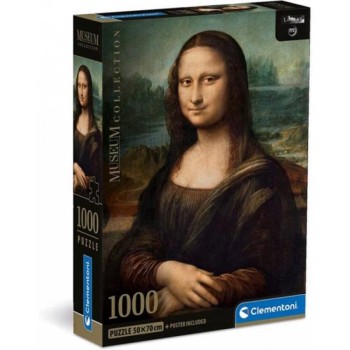 Puzzle de 1000 peças, Leonardo Da Vinci: Gioconda - 39708 - Clementoni