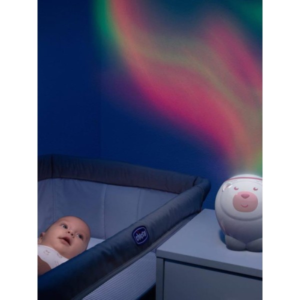 CHICCO - Projetor Urso polar rosa - 11558 