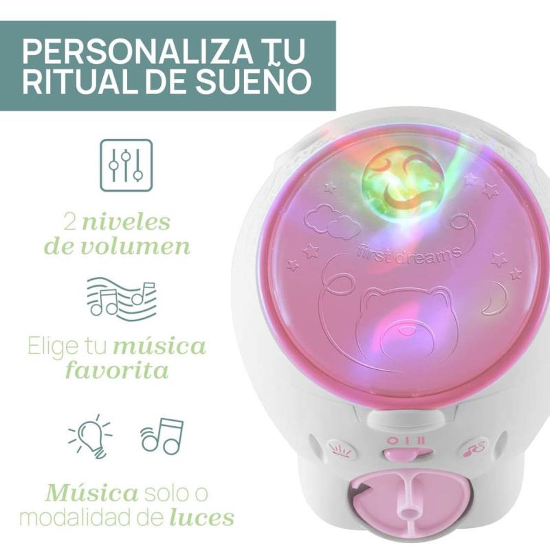 CHICCO - Projetor Urso polar rosa - 11558 