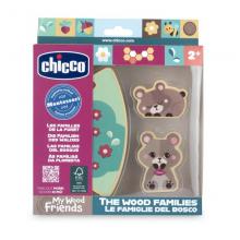 Famílias da Floresta, Mãe urso e filhote em madeira - 12208 - CHICCO