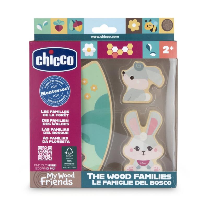 Família de Coelhos, Pai e filha em madeira - 122081 - CHICCO