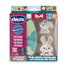 Família de coelhos, Mãe e Filha em madeira - 122082 - CHICCO
