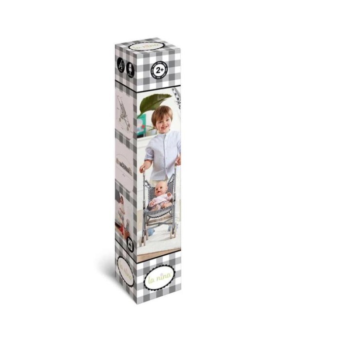 Carro bonecas xadrez - 65164 - La Nina 