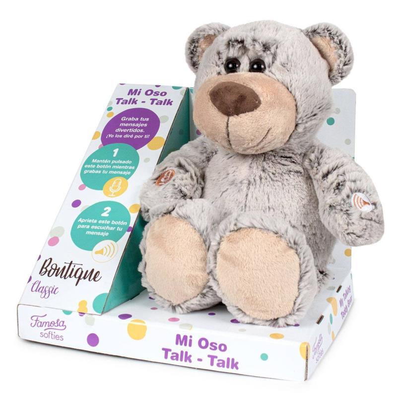 Urso peluche de 35cm falante - 760020370 - Famosa 