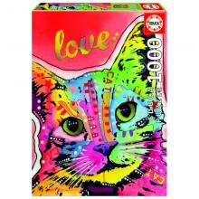 Educa Puzzle 1000 peças - 19257 - Tilt Cat Love - Dean Russo