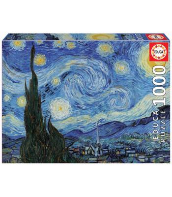 Educa Puzzle 1000 peças - 19263 - A Noite Estrelada, Vincent Van Gogh 
