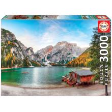 Educa Puzzle 3000 peças, Lago Braies No Outono - 19281 - EDUCA