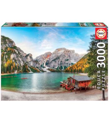 Educa Puzzle 3000 peças, Lago Braies No Outono - 19281 - EDUCA