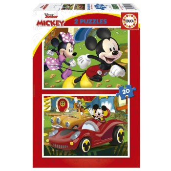 EDUCA Puzzle 2x20 peças, Mickey - 19311 