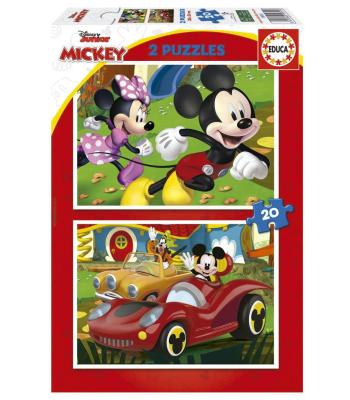 EDUCA Puzzle 2x20 peças, Mickey - 19311 