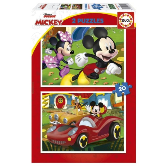 EDUCA Puzzle 2x20 peças, Mickey - 19311 