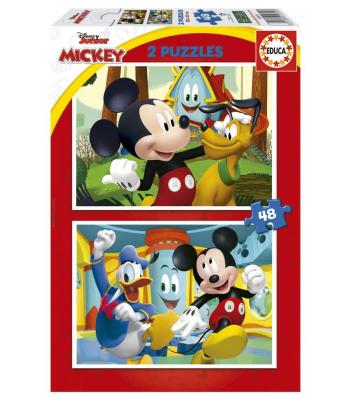 EDUCA Puzzle 2x48 peças, Mickey - 19312