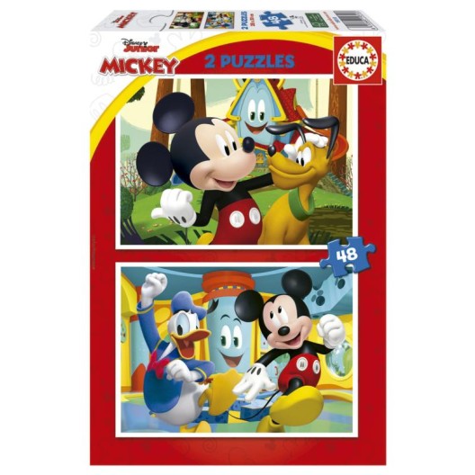 EDUCA Puzzle 2x48 peças, Mickey - 19312