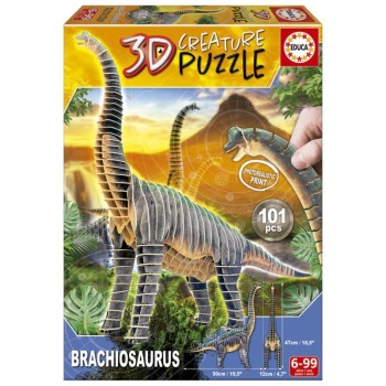 Puzzle 3D, Brachiosaurus - 19383 - Educa